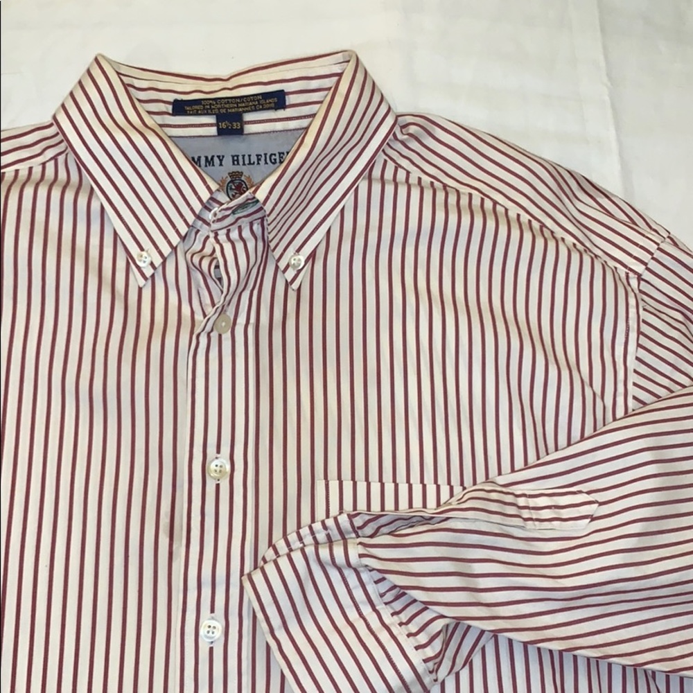 Tommy Hilfiger long sleeve dress shirt sz 16.5/33